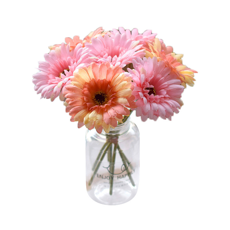 Flower Artificial Flower Wedding Bouquet African Chrysanthemum Colorful Chrysanthemum Table Decoration Furnishings