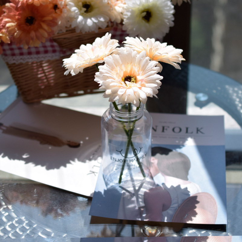 Flower Artificial Flower Wedding Bouquet African Chrysanthemum Colorful Chrysanthemum Table Decoration Furnishings