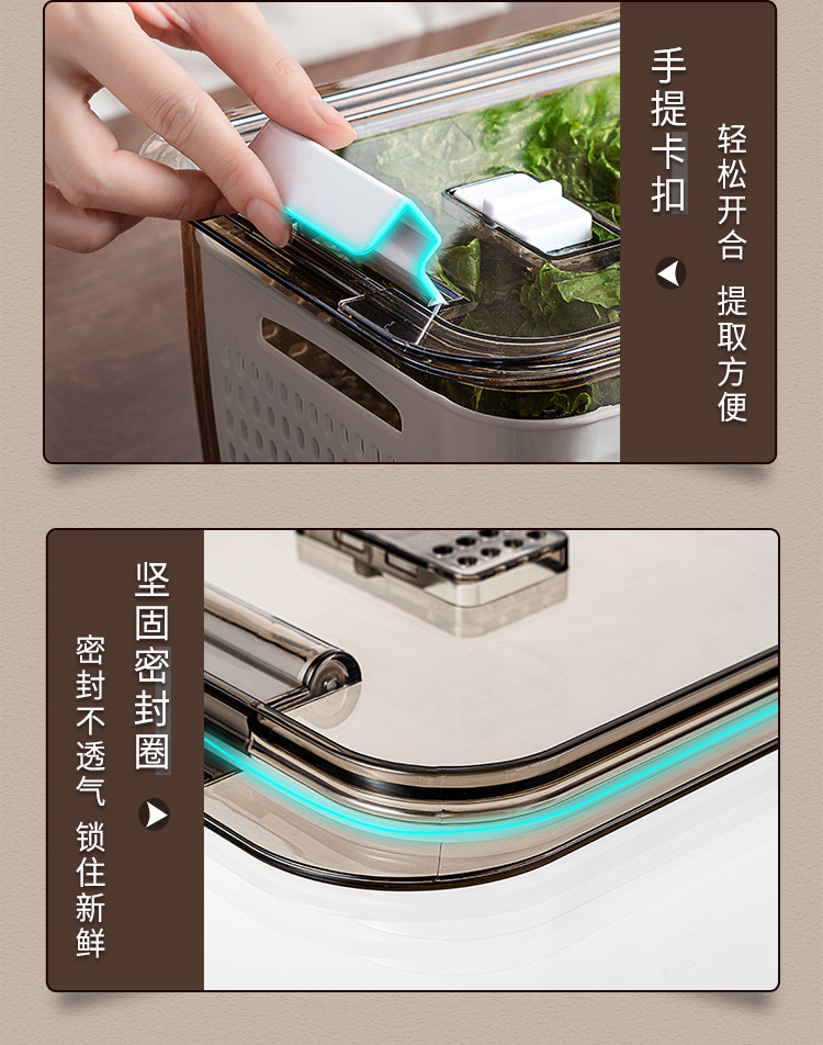 Japanese-Style Double-Layer Drain Basket Washing Basin Multi-Functional Plastic Wash Fruit Basket Household Kitchen Taobao Fresh-Keeping Finishing Box