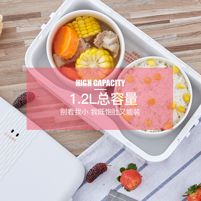 Life Elements One Piece Dropshipping DFH-F7 Ceramic Inner Pot Sealed Fresh-Keeping Heating Cooking Insulation Plug Electric Lunch Box