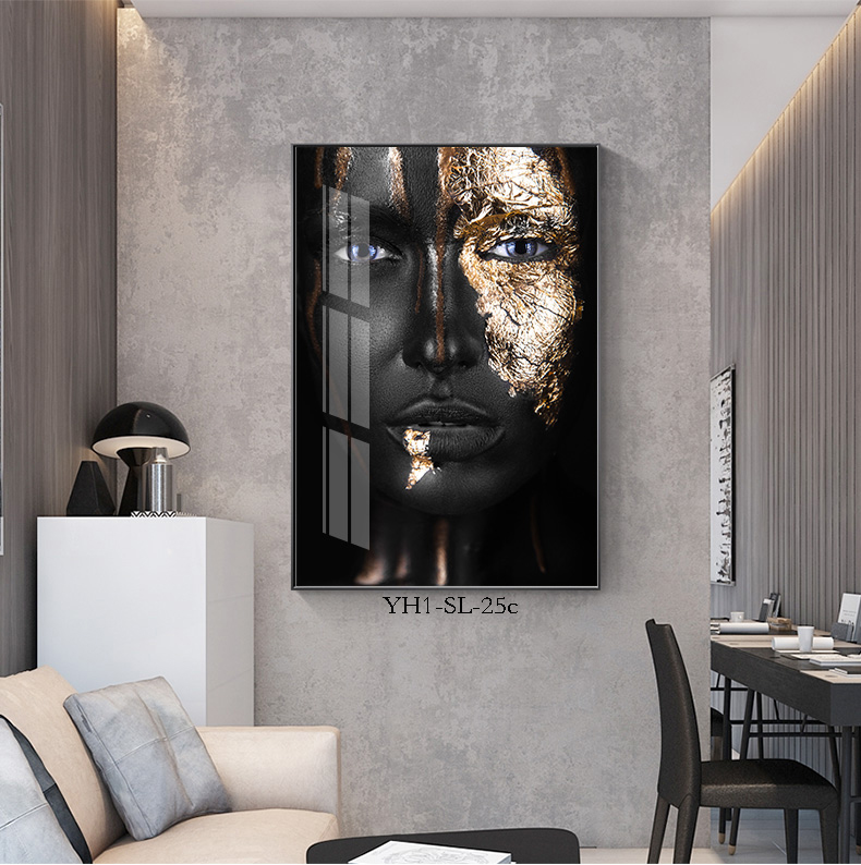 African Black Gold Women Decorative Painting Art Portrait Photography Study and Bedroom Hanging Painting Frameless Painting Core Factory Direct Supply African Black Gold Women Decorative Painting Art Portrait Photography Study and Bedroom Hanging Painting Frameless Painting Core Factory Direct Supply