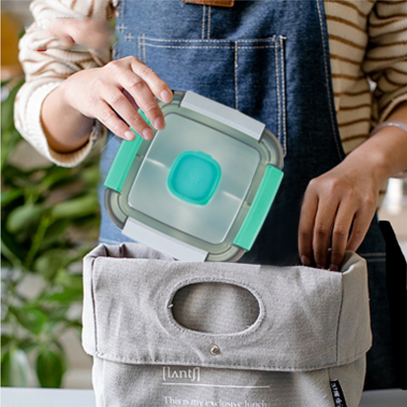 Kitchen Sealed Lunch Box Plastic Office Worker Student Lunch Box Household Fresh-Keeping Box Can Hold Microwave Oven Heating Cooking Box