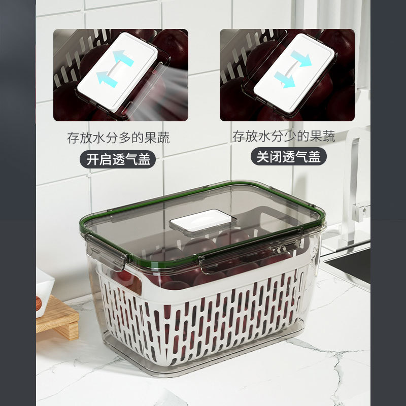 Refrigerator Fresh-Keeping Frozen Sealed Storage Box Transparent Thickened Kitchen Storage Food Finishing Egg Storage Box Dumplings Box