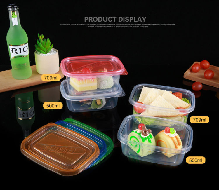 Plastic Disposable To-Go Box Fast Food Box Rectangular Multi-Layer Cake Box Fresh-Keeping Fruit Fishing Boxes Plastic Disposable To-Go Box Fast Food Box Rectangular Multi-Layer Cake Box Fresh-Keeping Fruit Fishing Boxes