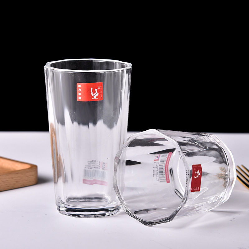 Household Anti-Scald Borosilicate Heat-Resistant Glass Meal Cup Insulated Lemon Juice Coffee Glass Cup Wholesale