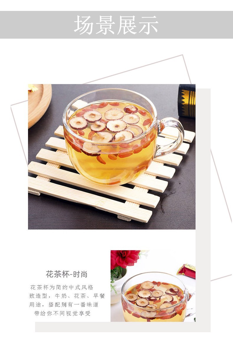 Green Apple Breakfast Cup Products Household Children's Milk Cup Breakfast Glass Cup Microwave Oven Heating Large Capacity