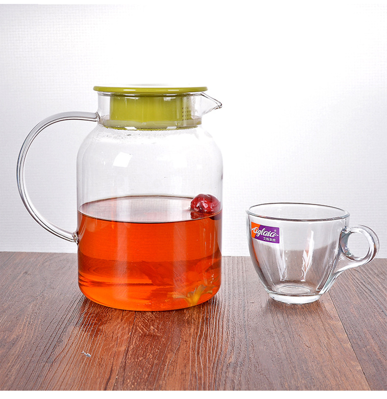 Green Glass Cup Set Heat-Resistant Cool Water Pot Beverage Cup Set Cold Water Bottle Five-Piece Gift Box Green Glass Cup Set Heat-Resistant Cool Water Pot Beverage Cup Set Cold Water Bottle Five-Piece Gift Box