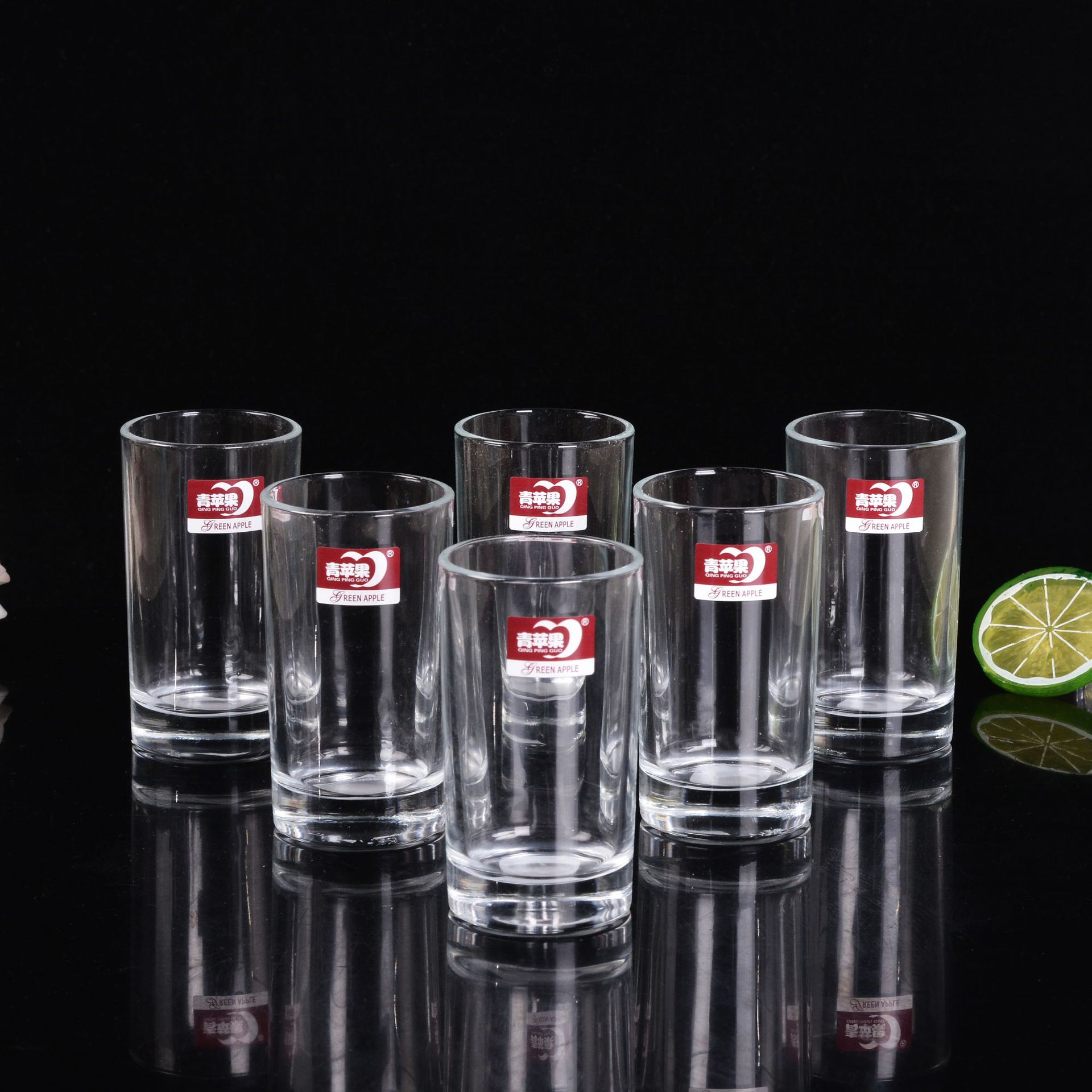 Factory Wholesale Straight Cylindrical Clear Glass Cup Simple Glass Milk Cup Cup Meal Cup