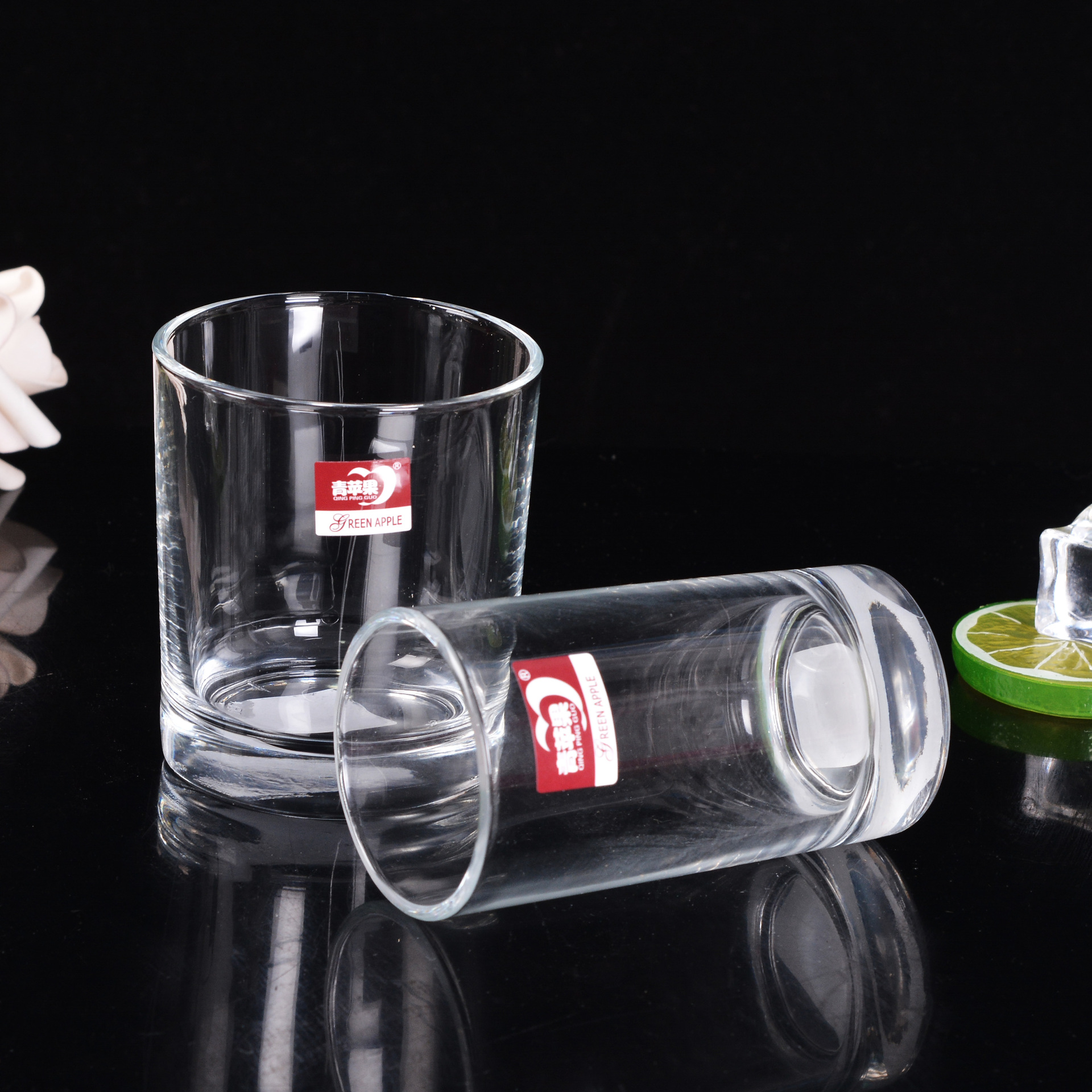 Factory Wholesale Straight Cylindrical Clear Glass Cup Simple Glass Milk Cup Cup Meal Cup