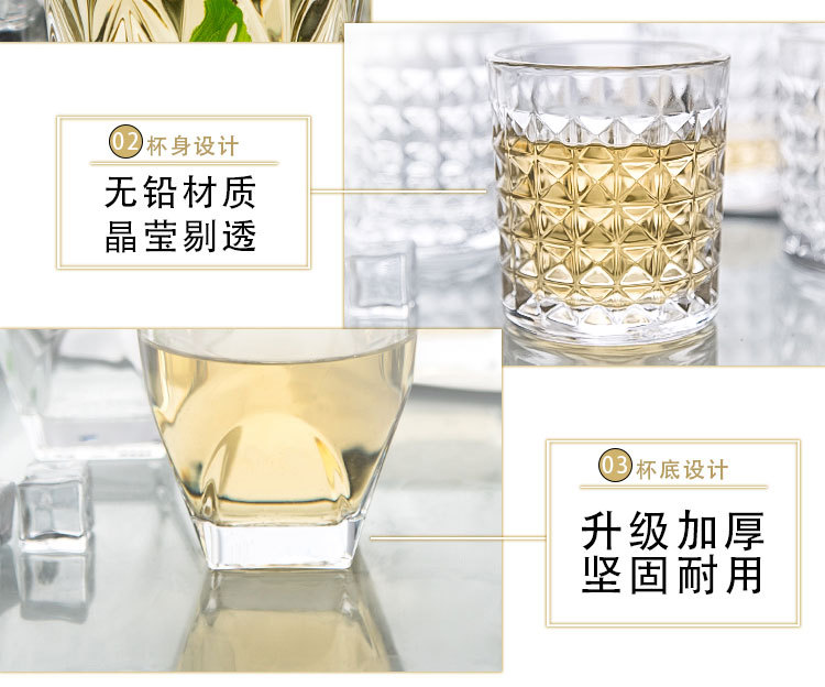 Creative Glass Cup Set European Heat-Resistant Drinking Cup Transparent Tea Cup Milk Breakfast Juice Cup Beer Steins Creative Glass Cup Set European Heat-Resistant Drinking Cup Transparent Tea Cup Milk Breakfast Juice Cup Beer Steins