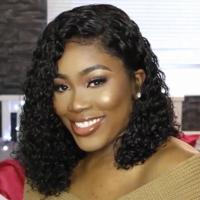 Cross-Border Hot Selling European and American Women African Small Volume Black Wish Amazon Hot Selling Chemical Fiber High-Temperature Fiber Wig Wholesale
