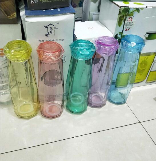 New design glass cup water glass with color glass cup Diamond Cup New design glass cup water glass with color glass cup Diamond Cup