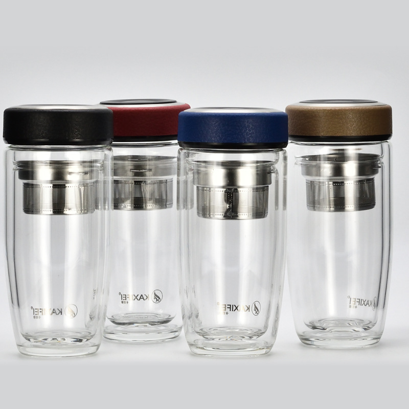 Double-Layer Business Glass Cup Set Business Notebook Gift Signature Pen Opening Anniversary Meeting Souvenir