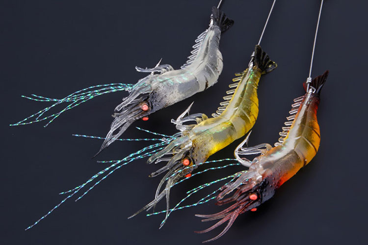 Fishing Gear Whole Highquality Imitation Luya Soft Bait with Hook Fake Shrimp Fake Bait Bionic Sabiki Shrimp Luya Bait
