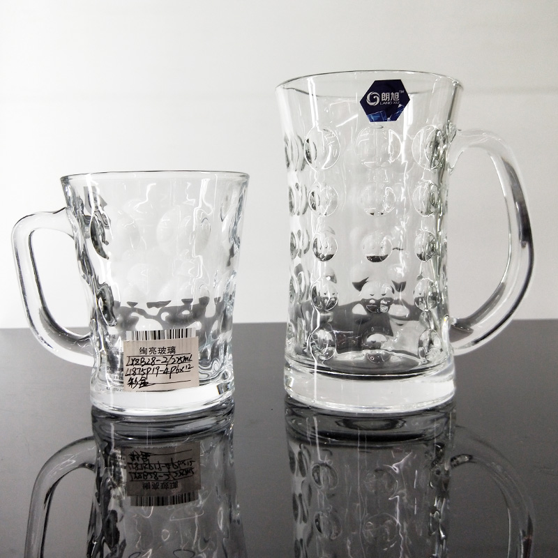 Glassware Beer glass  cup water glass with handle glass mug
