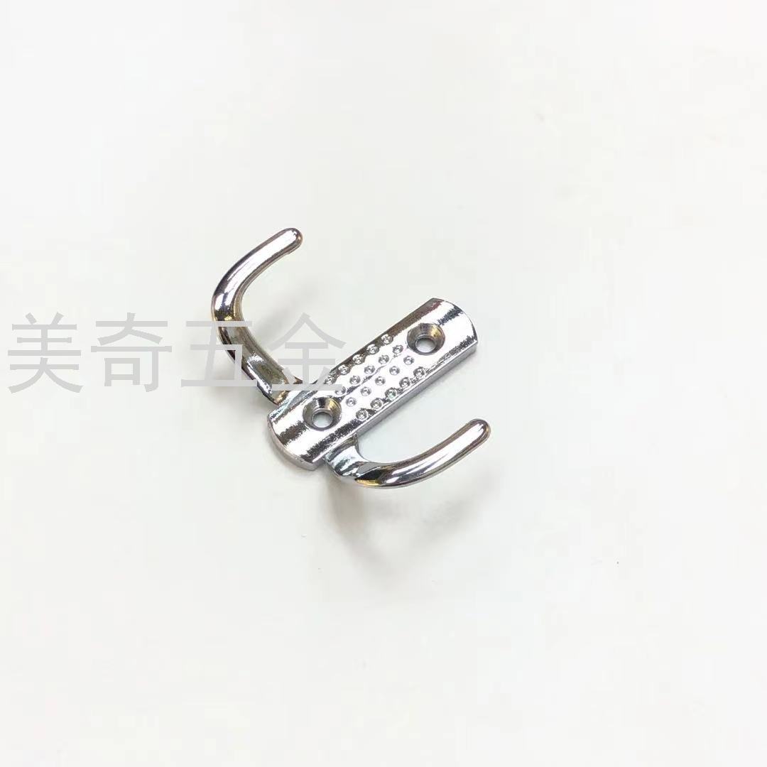 Alloy Furniture Hat-and-Coat Hook European-Style Metal Clothes Hook Double Clothes Hook behind the Door Bathroom Towel Bathrobe Hook Left and Right Hook