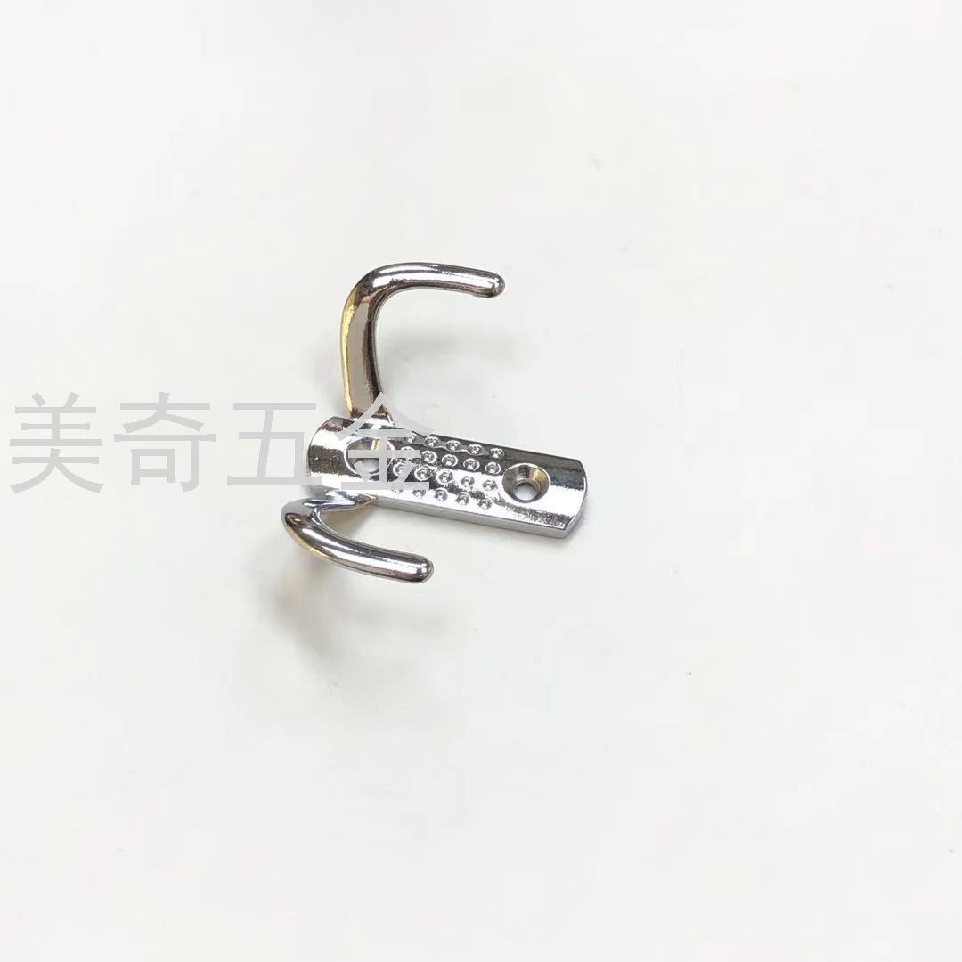Alloy Furniture Hat-and-Coat Hook European-Style Metal Clothes Hook Double Clothes Hook behind the Door Bathroom Towel Bathrobe Hook Left and Right Hook