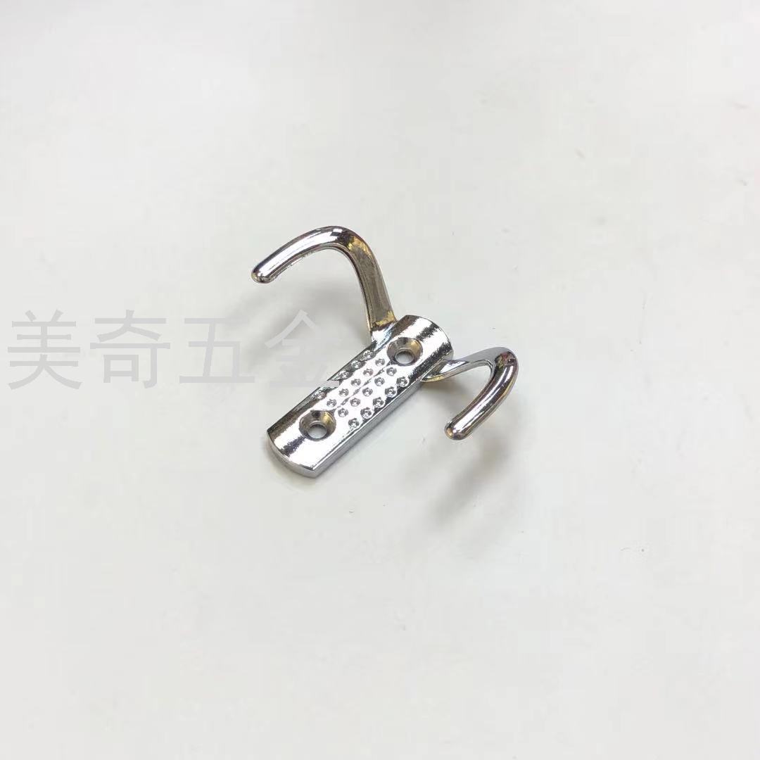 Alloy Furniture Hat-and-Coat Hook European-Style Metal Clothes Hook Double Clothes Hook behind the Door Bathroom Towel Bathrobe Hook Left and Right Hook