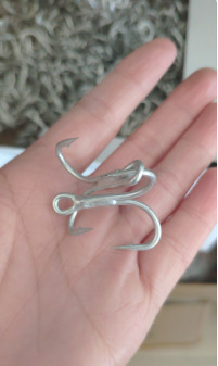 Treble Hook Fish Hook 4 Times Reinforced Anchor Hook Lure Fishhook 3 Anchor Hook Sea Water Fish Hook Wholesale