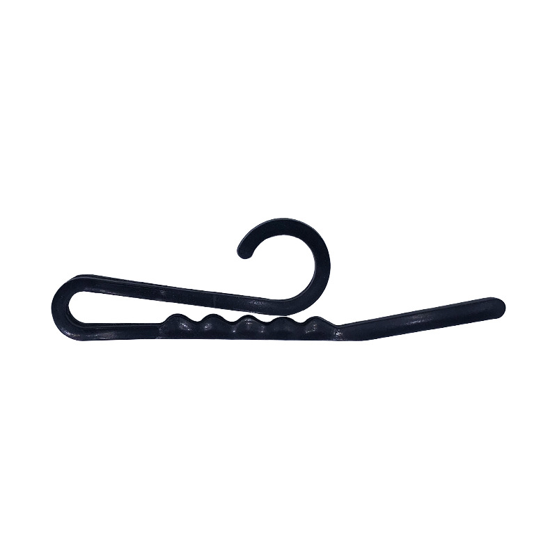 Packaging Bag Plastic Flat Hook Environmental Protection Black Socks Hanger Product Sample Display Hanger Sample Can Be Fixed
