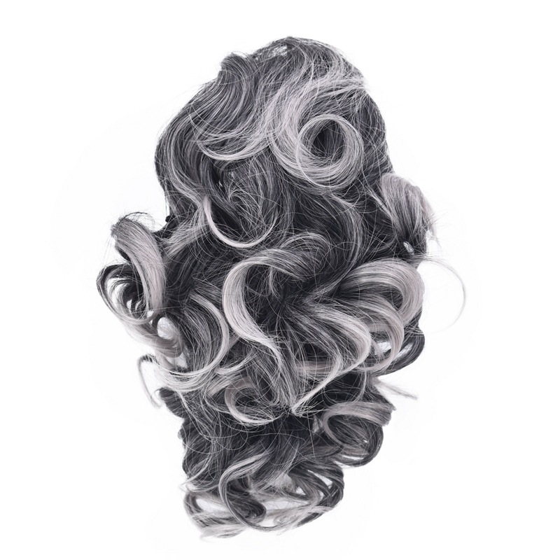 Grip Ponytail Wig Female Curly Hair Pear-Shaped Hair Roll Tiger Clip Gradient Short Mid-Length Claw Clip Ponytail Factory Direct Sales Grip Ponytail Wig Female Curly Hair Pear-Shaped Hair Roll Tiger Clip Gradient Short Mid-Length Claw Clip Ponytail Factory Direct Sales
