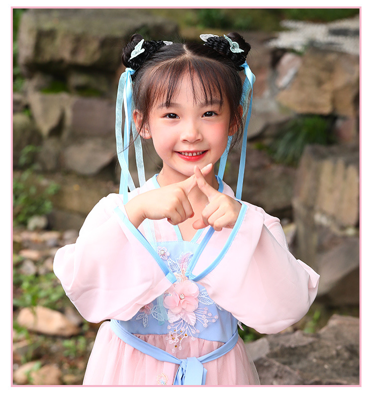 Super Fairy Children Wig Hair Band Girl Baby Princess Little Girl Bun Streamer Hair Accessory Headdress Cute