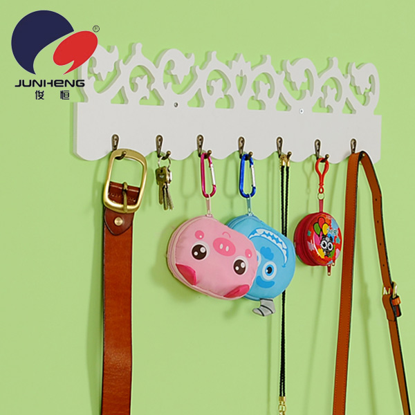 Creative Hollow Carved Hook Wood-Plastic Plate Decorative Wall-Mounted Wall Coat Creative Bg015