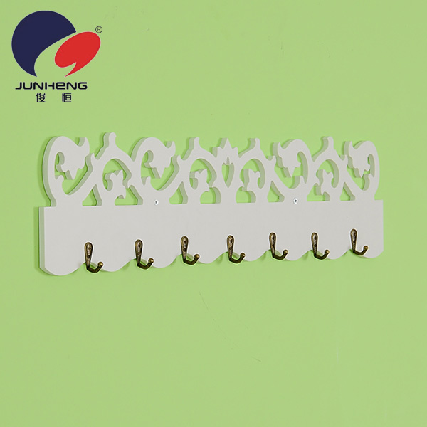 Creative Hollow Carved Hook Wood-Plastic Plate Decorative Wall-Mounted Wall Coat Creative Bg015