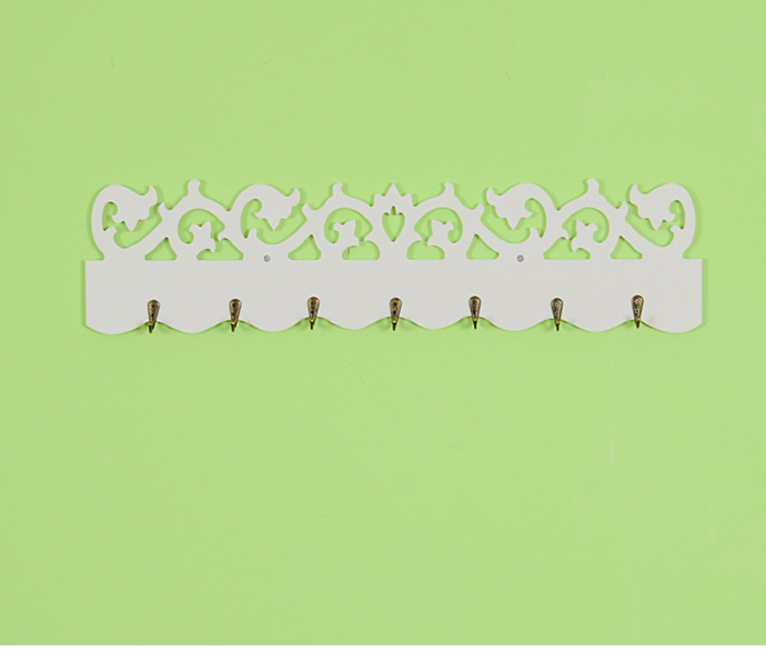 Creative Hollow Carved Hook Wood-Plastic Plate Decorative Wall-Mounted Wall Coat Creative Bg015