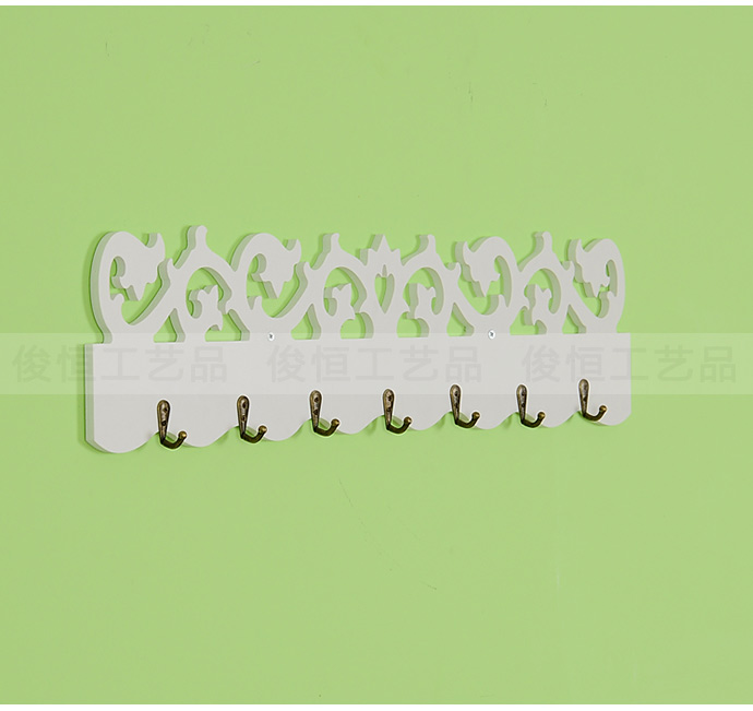 Creative Hollow Carved Hook Wood-Plastic Plate Decorative Wall-Mounted Wall Coat Creative Bg015