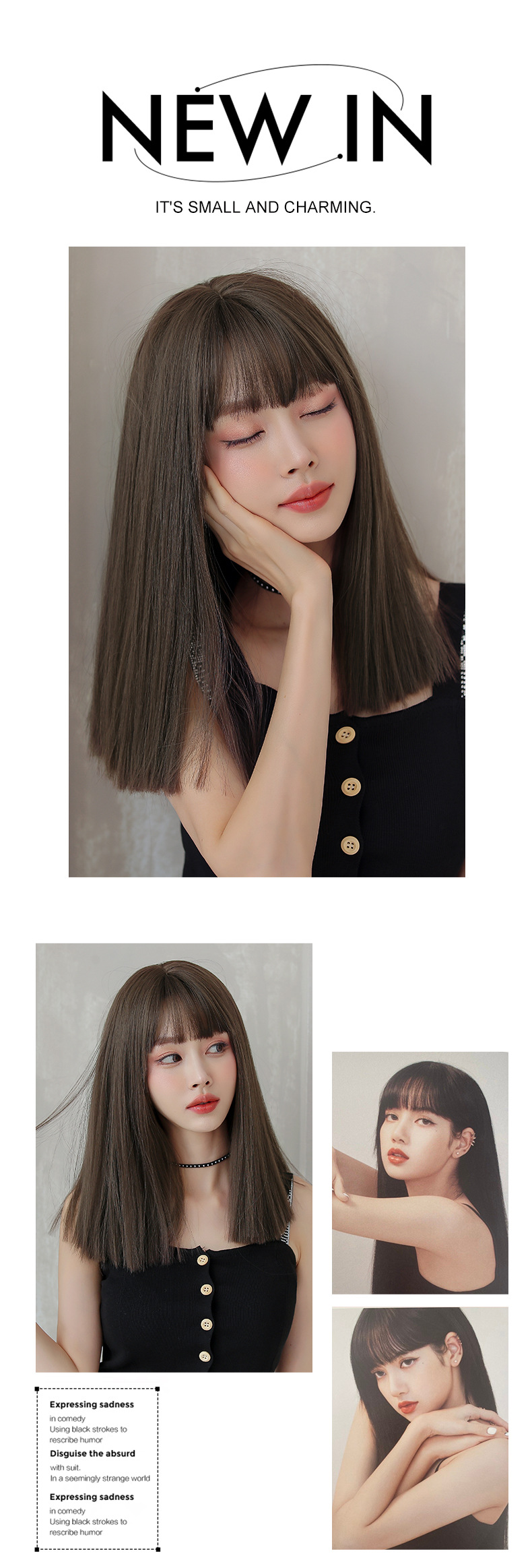 Wig Women's Long Hair Air Bangs Black Long Straight Invisible Simulation Wig Sheath Natural Long Straight Hair Full-Head Wig Wholesale Wig Women's Long Hair Air Bangs Black Long Straight Invisible Simulation Wig Sheath Natural Long Straight Hair Full-Head Wig Wholesale