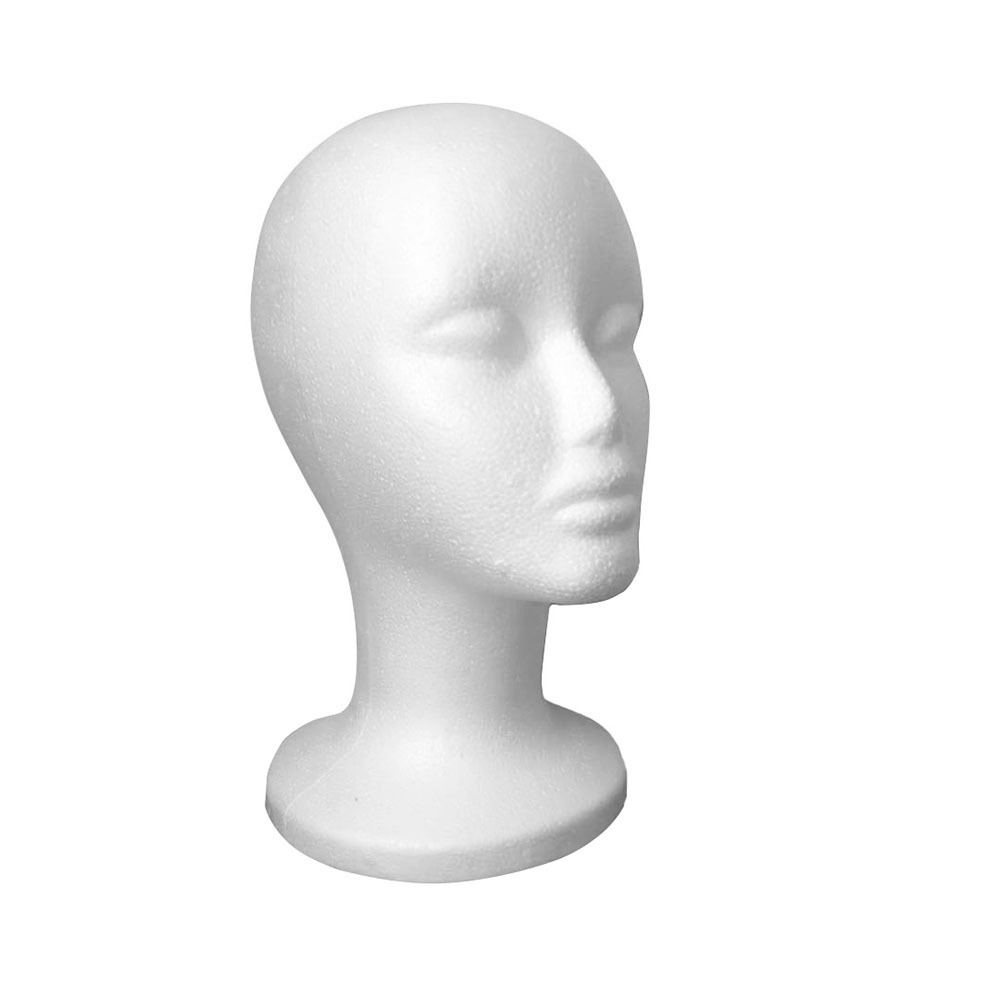 Foam Head Mannequin Head Model Head Female Mannequin Head Male and Female Mannequin Head Foam Avatar Hat Wig Glasses Props Display