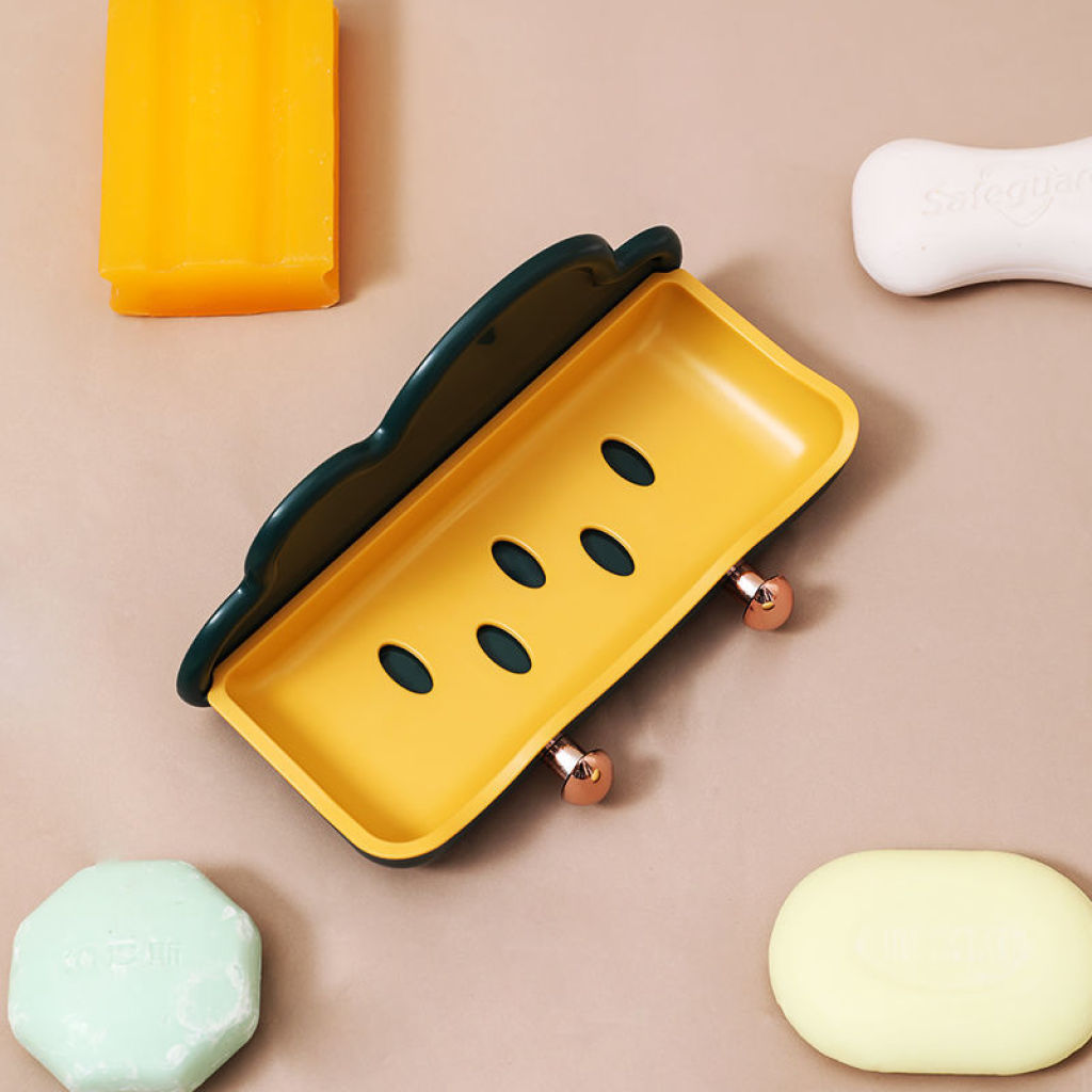 Cloud Soap Dish Hook Punch-Free Bathroom Double-Layer Draining Soap Holder Bathroom Wall-Mounted Soap Rack Cloud Soap Dish Hook Punch-Free Bathroom Double-Layer Draining Soap Holder Bathroom Wall-Mounted Soap Rack