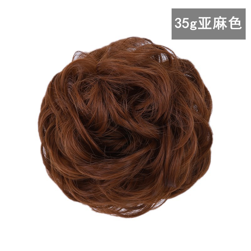 Factory Direct Supply Wig Hair Band Bun Wig Curly Hair Rubber Band Matte High-Temperature Fiber Updo Hair in Stock Factory Direct Supply Wig Hair Band Bun Wig Curly Hair Rubber Band Matte High-Temperature Fiber Updo Hair in Stock