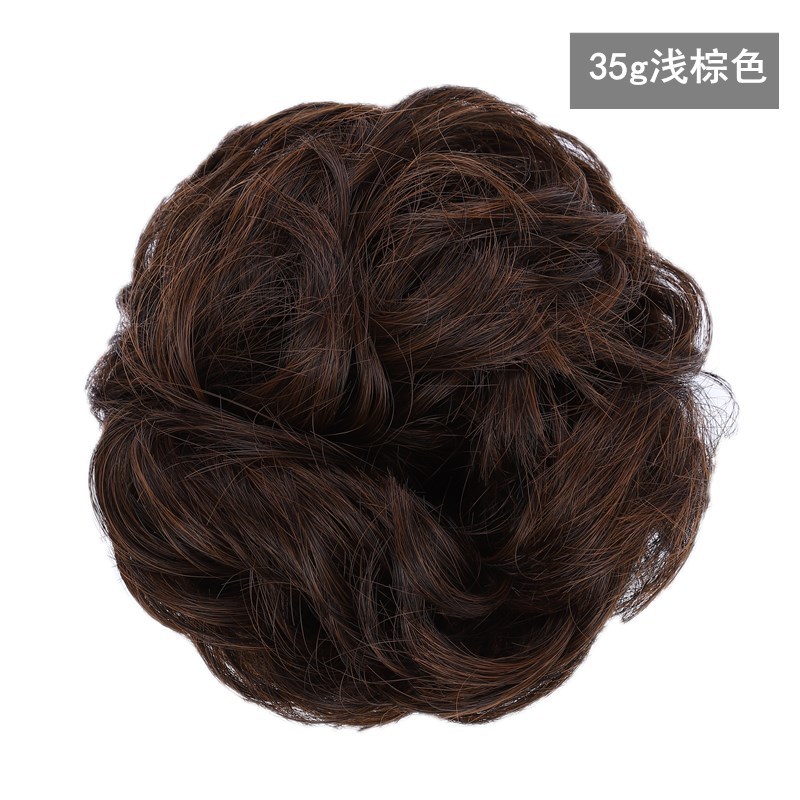 Factory Direct Supply Wig Hair Band Bun Wig Curly Hair Rubber Band Matte High-Temperature Fiber Updo Hair in Stock Factory Direct Supply Wig Hair Band Bun Wig Curly Hair Rubber Band Matte High-Temperature Fiber Updo Hair in Stock