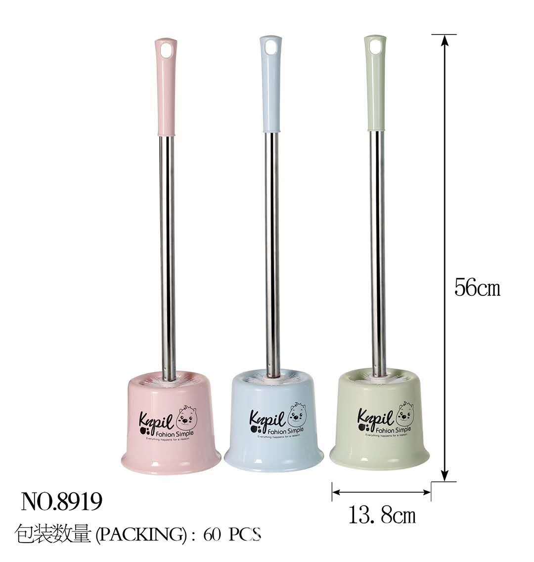 Plastic Cleaning Ball Toilet Brush Pink Agent to Join