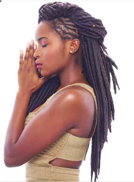 2x Mambo Faux Locs Twist Crochet Black Hair Extension Dirty Braid African Wig Wholesale