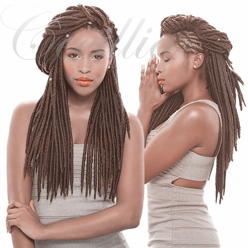 2x Mambo Faux Locs Twist Crochet Black Hair Extension Dirty Braid African Wig Wholesale