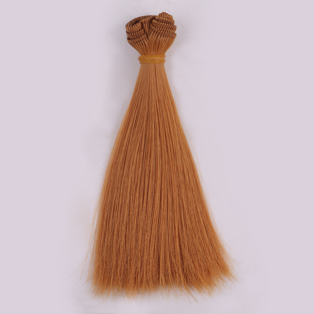 Yuanyang Direct Sales New BJD SD Doll High-Temperature Fiber Wig Straight Hair Kurhn Doll Multi-Color 15cm Hair