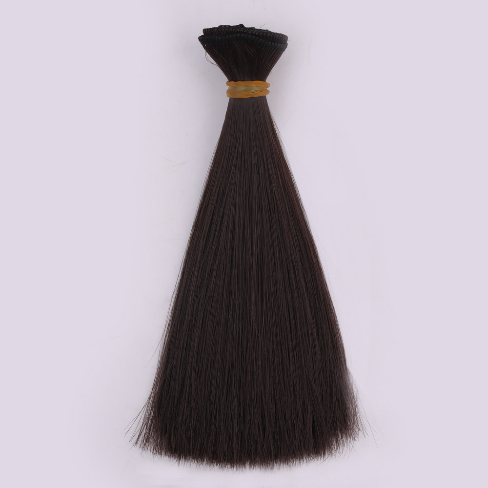 Yuanyang Direct Sales New BJD SD Doll High-Temperature Fiber Wig Straight Hair Kurhn Doll Multi-Color 15cm Hair