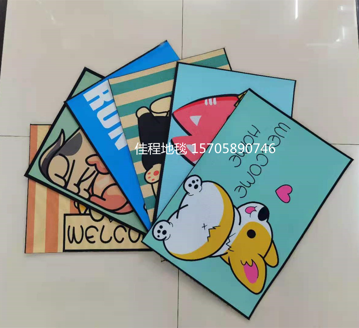 Best-Selling 3D Printing Animal Mat Printing Pad Non-Slip Mat Carpet Mats Door Mat Printing opposite Sex Animal Mat