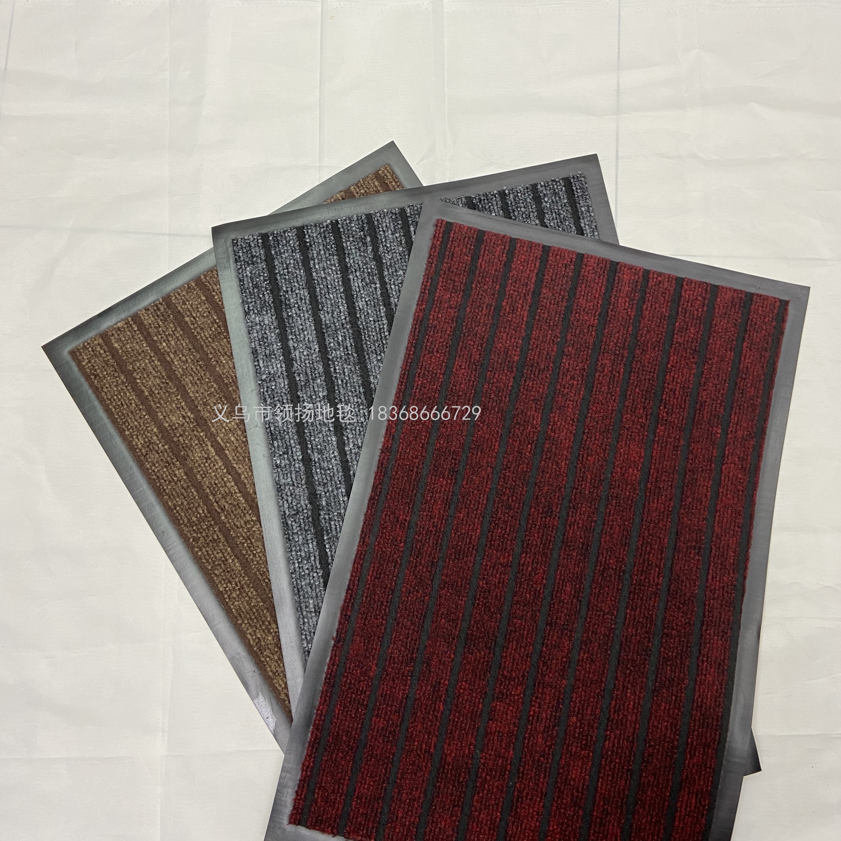 PVC Bottom Seven Stripe Floor Mat Non-Slip Floor Mat Striped Foot Mat Striped Door Mat Water-Absorbing Non-Slip Mat