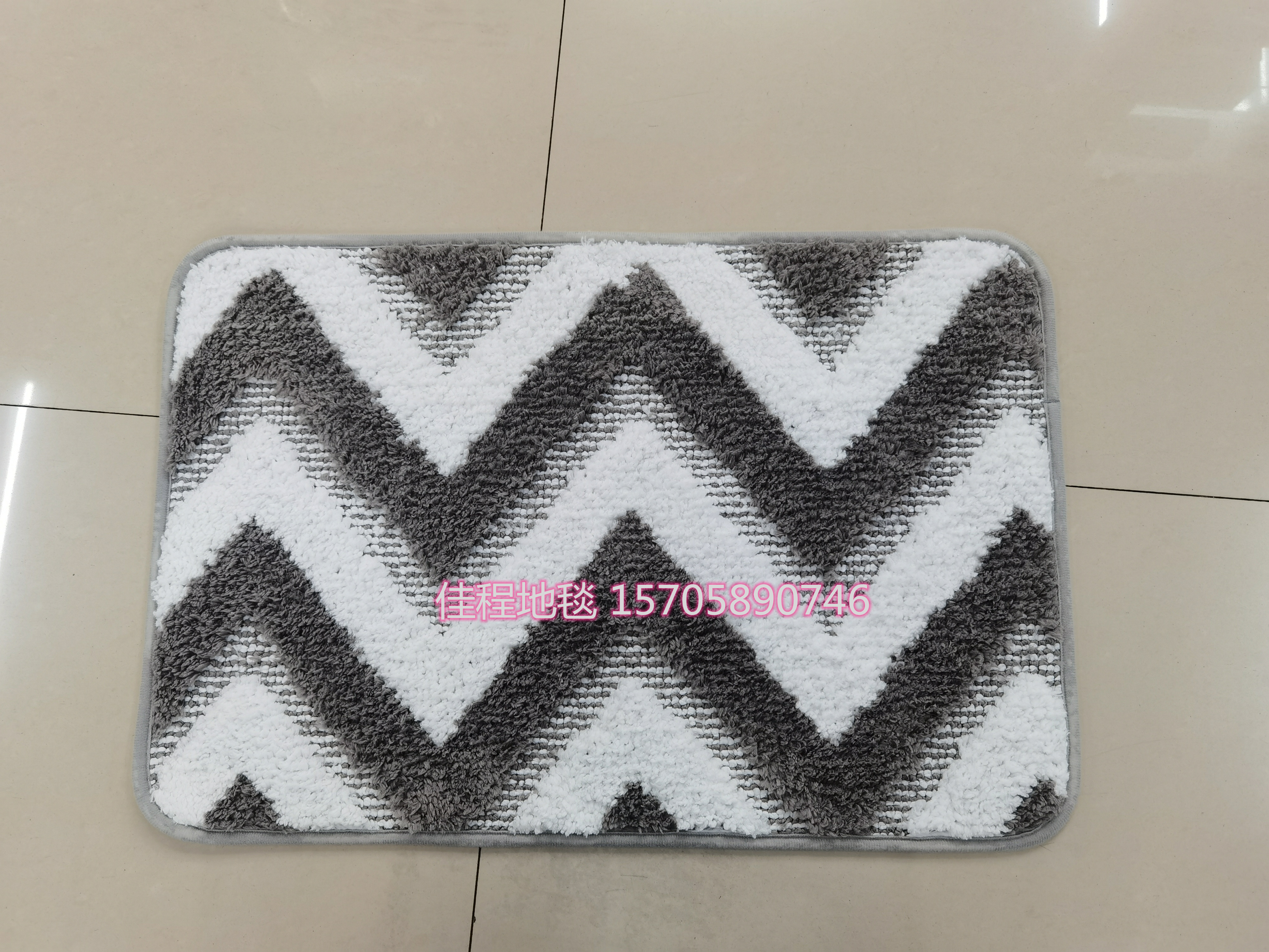 New TPR Bottom Microfiber Floor Mat Carpet Non-Slip Mat Foot Mats Door Mat Microfiber Floor Mat Geometric Pattern  Mat