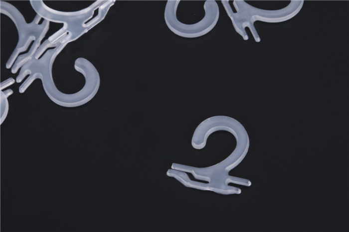 Transparent / Black flat plastic sock hook hook hook hook hook Transparent / Black flat plastic sock hook hook hook hook hook