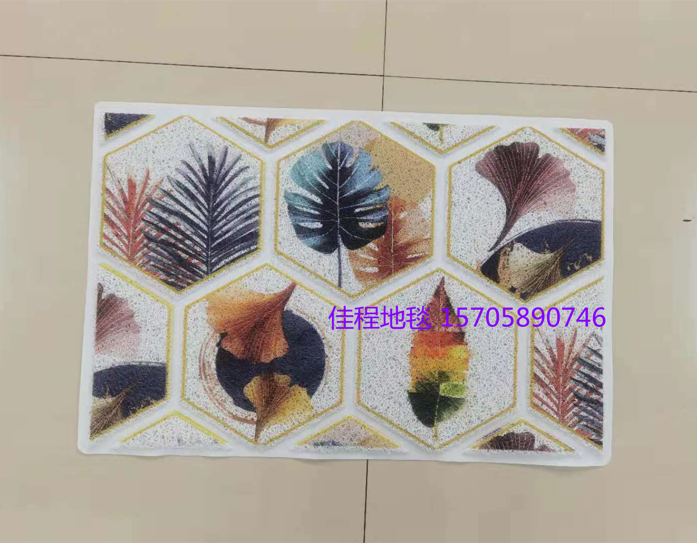 New 3D HD Checkered  Spray Printing Floor Mat Three-Dimensional Court Printing Three-Dimensional Non-Slip Mat  PVC mat