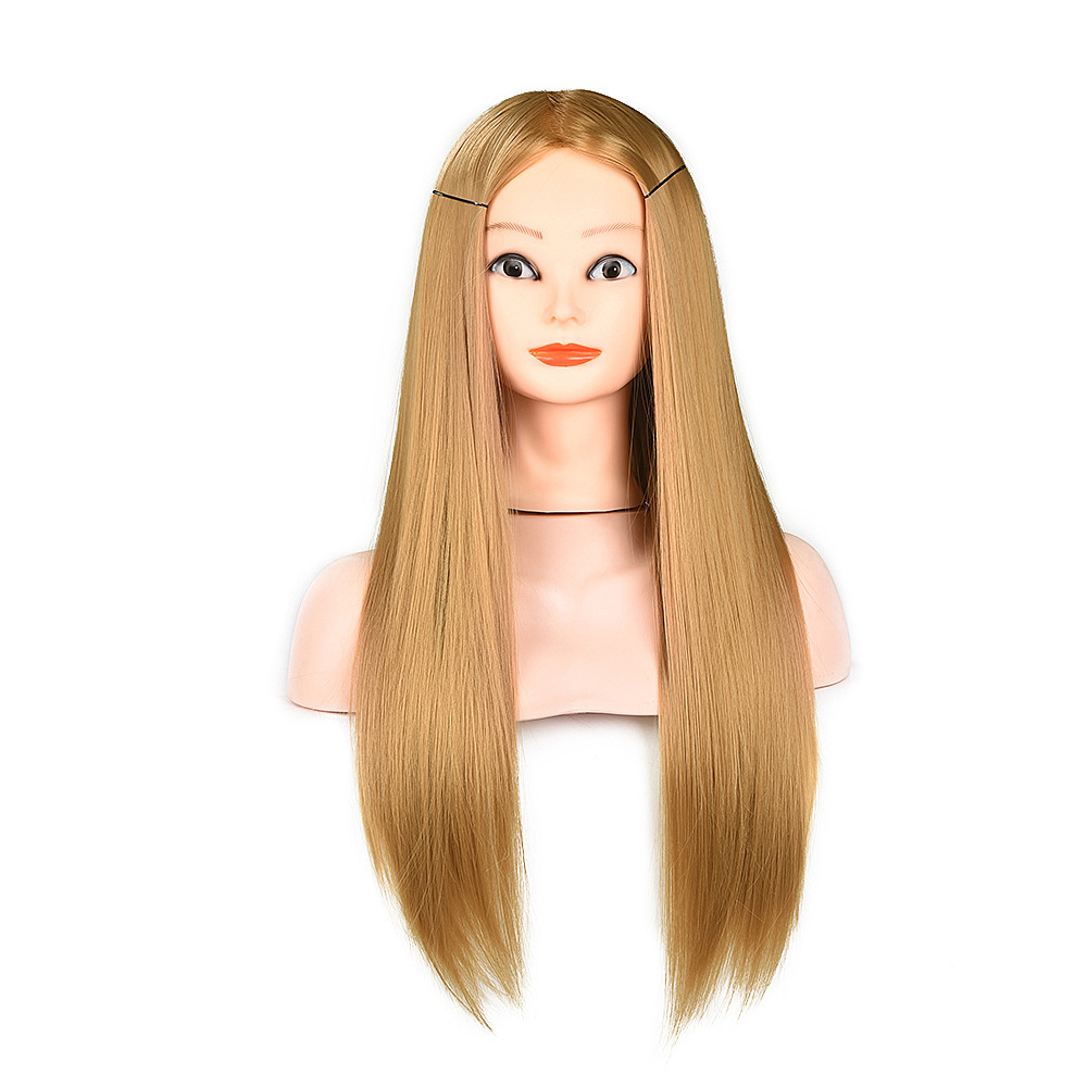 Wig Model Head Up-Do Braided Hair Hair Practice Head Wig Head Model Wig Head Model for Hairdressing and Haircut