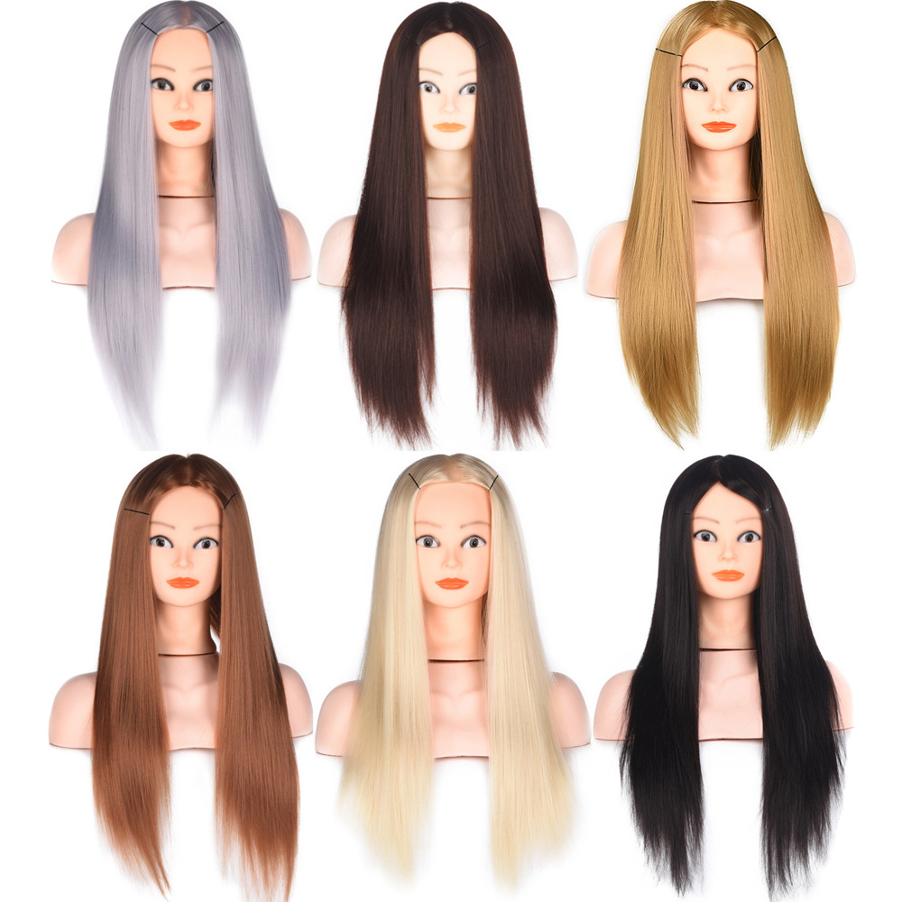Wig Model Head Up-Do Braided Hair Hair Practice Head Wig Head Model Wig Head Model for Hairdressing and Haircut