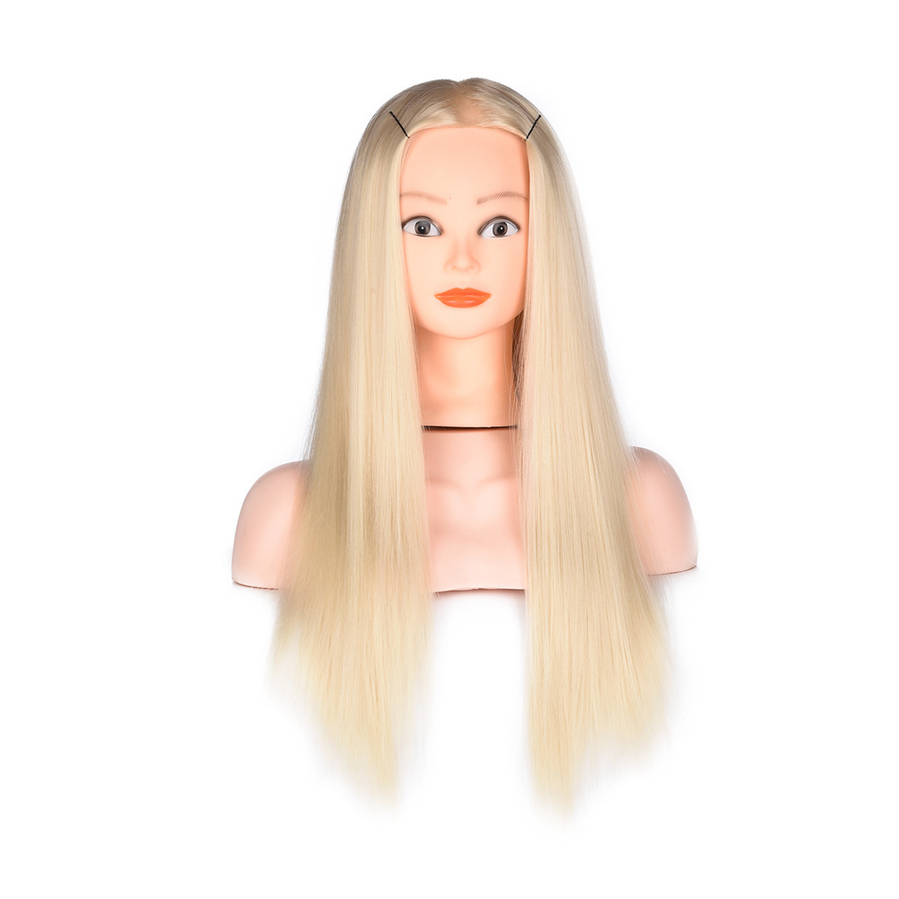 Wig Model Head Up-Do Braided Hair Hair Practice Head Wig Head Model Wig Head Model for Hairdressing and Haircut