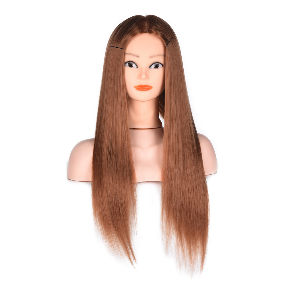 Wig Model Head Up-Do Braided Hair Hair Practice Head Wig Head Model Wig Head Model for Hairdressing and Haircut