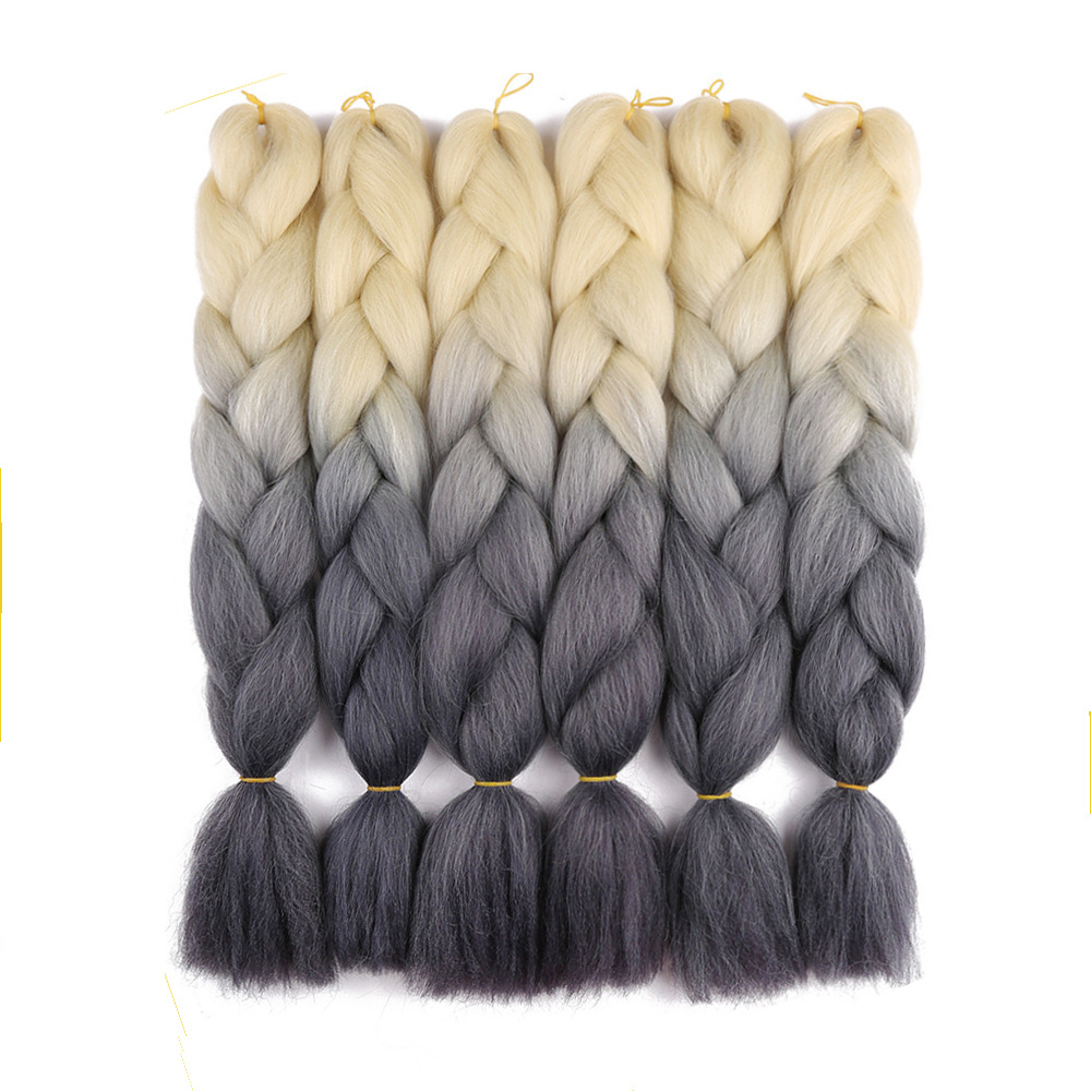 Wholesale Dreadlocks Hair Extensions Braids African Gradient Color Big Braids European and American Style Wig Wholesale Foreign Trade Chemical Fiber Wigs Wholesale Dreadlocks Hair Extensions Braids African Gradient Color Big Braids European and American Style Wig Wholesale Foreign Trade Chemical Fiber Wigs